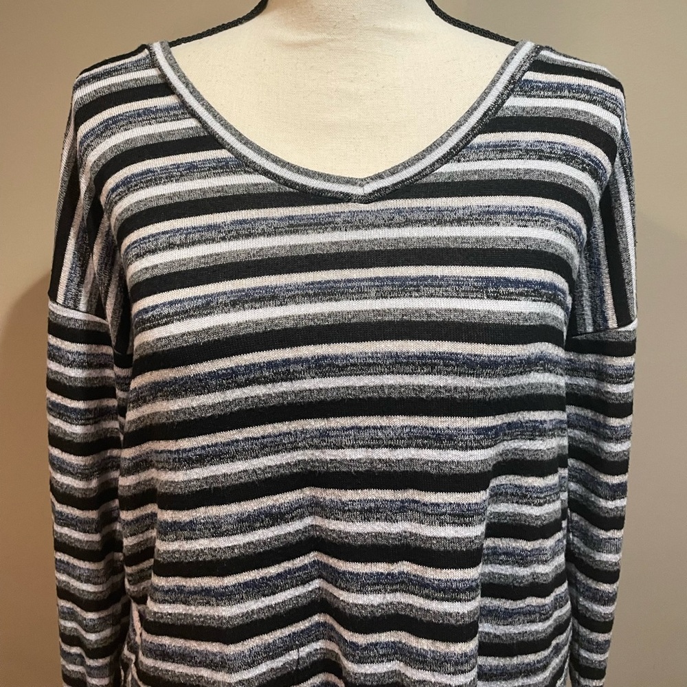 American Eagle Long Sleeve Striped Top - Picture 3 of 6